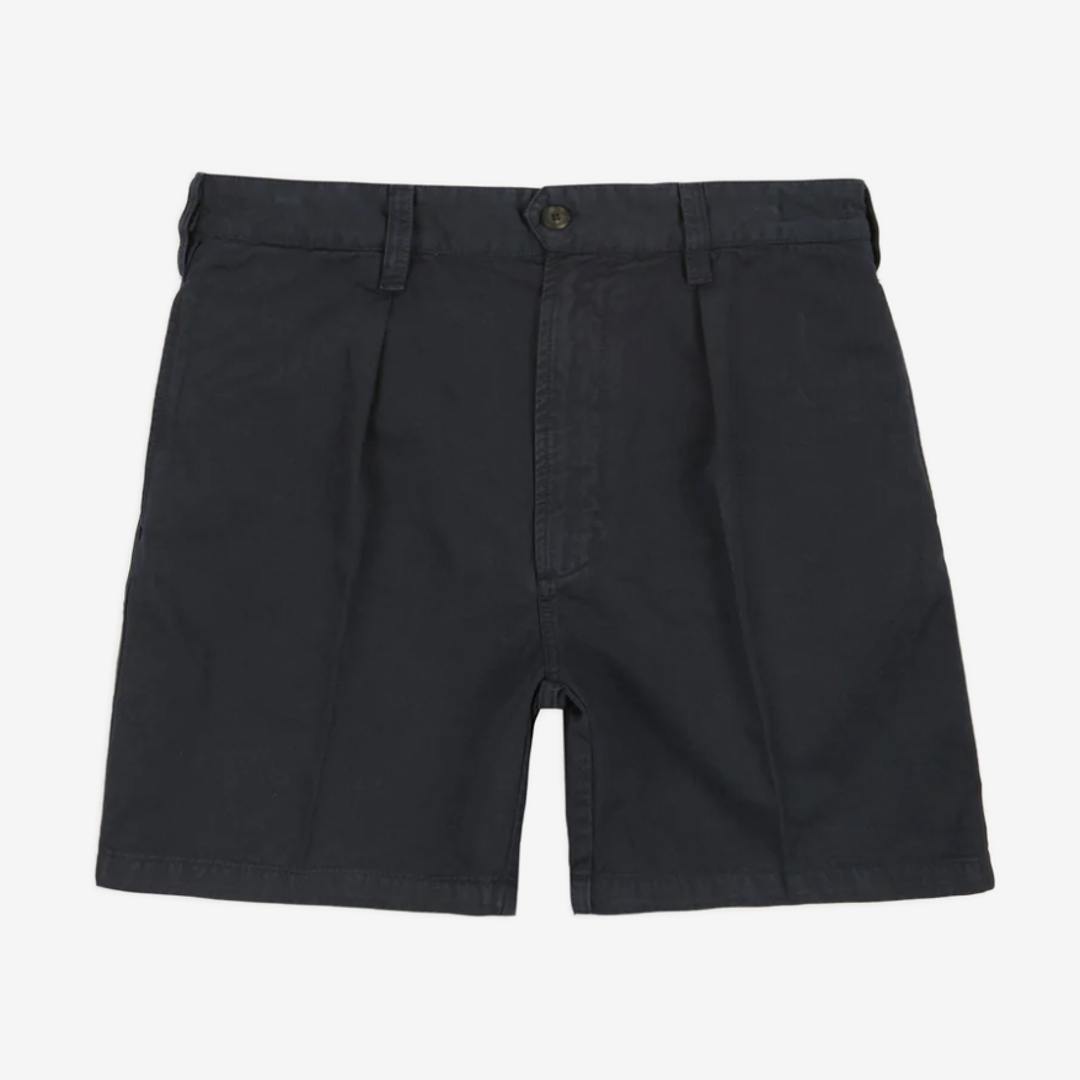 Drake&#039;s - Navy Cotton Twill Single-Pleat Shorts